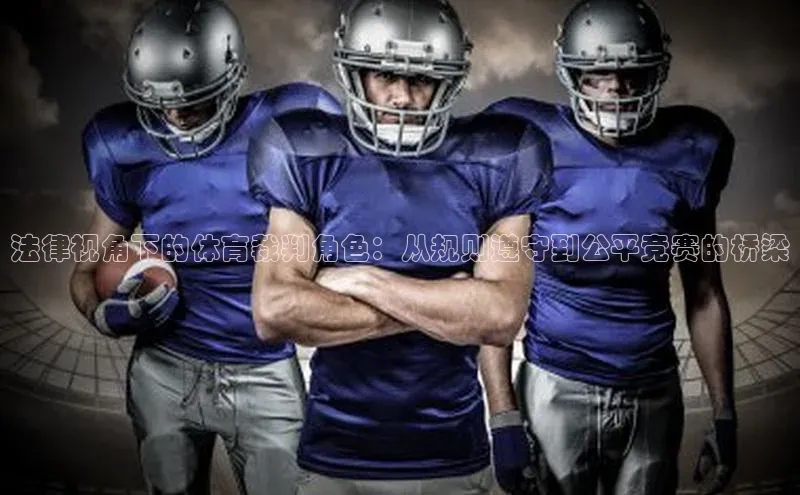 法律视角下的体育裁判角色：从规则遵守到公平竞赛的桥梁