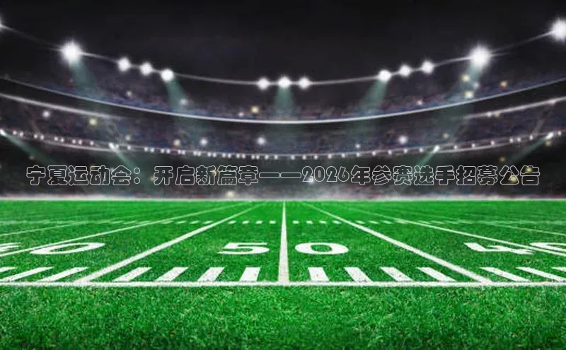 宁夏运动会：开启新篇章——2026年参赛选手招募公告